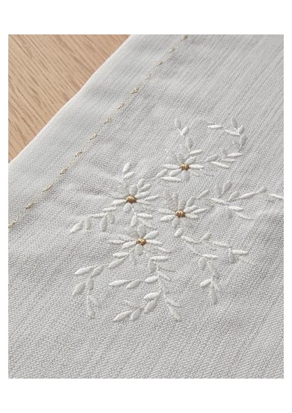 Home Adelina Polyester Runner 40X140 cm Beyaz-Gold fiyatları