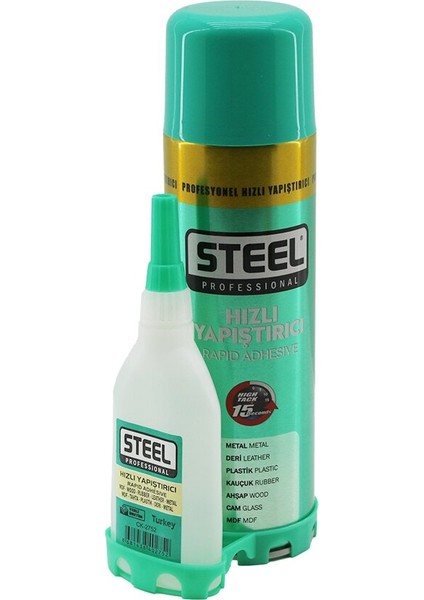 Steel CK-2769 500ML+ 100GR Hızlı Yapıştırıcı