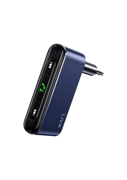 Quick Bluetooth Receiver 3.5mm Jack Aux Wireless Audio Araç Kiti Mikrofonlu Stereo Ses Aktarım Navigasyon Yayını Lıvx-Wac