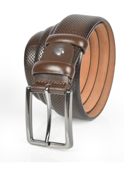 Siyah Erkek Nokta Desenli Deri Kemer 2104489 fiyatları