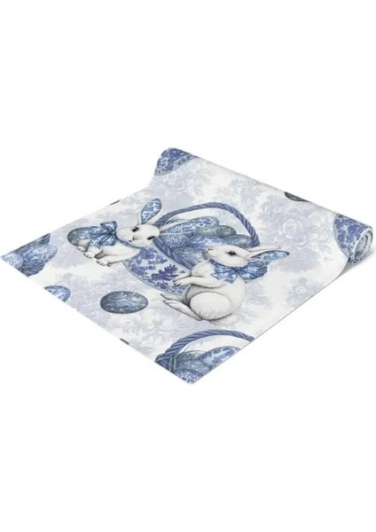 Chinoiserie Bunny Tavşan Desen Ranır - Runner modelleri