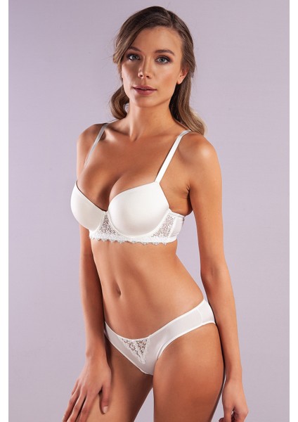 Garland Big Size Plunge Bra, Ekrı Konforlu ve Şık Sütyen