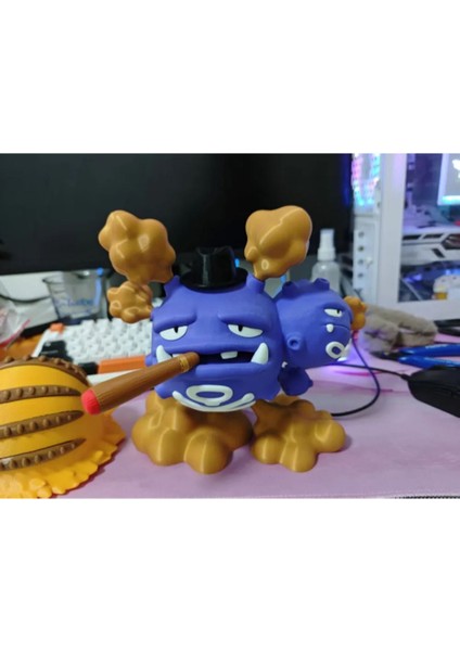 Weezing Figür – Şapkalı Tasarım (Dekoratif Model)