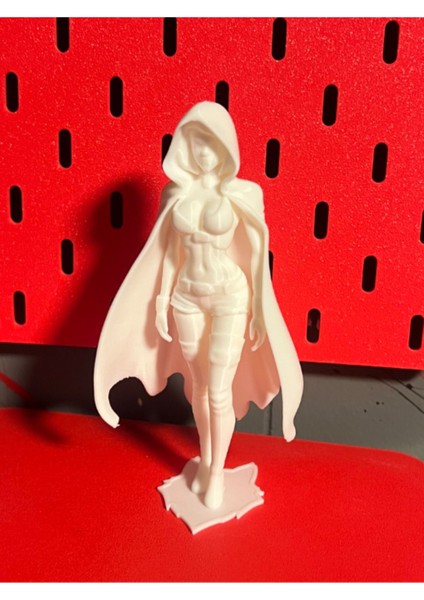 “riding Hood” Pin-Up Kız Figürü – Özgün 3D Baskı Tasarım
