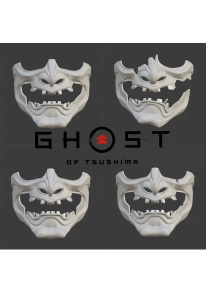 Skeletal Vengeance Hasarlı Maske – 3D Baskı Aksesuar