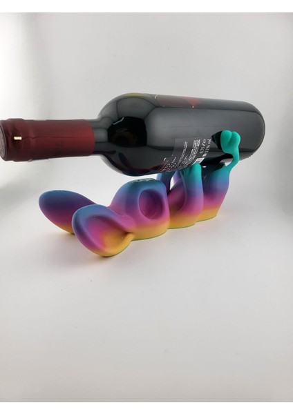 Paskalya Tavşanı Şarap Şişesi Tutacağı – 3D Baskı Dekoratif Ürün