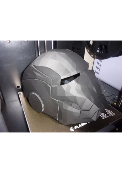 Iron Man Maskesi – Detaylı Tasarım ve 3D Baskı