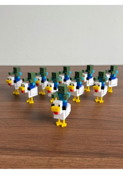 Minecraft Chicken Jockey – Eğlenceli Meme Figürü (3d Baskı)