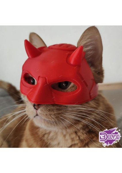 Daredevil Cat Mask – Eğlenceli Kahraman Kedi Maskesi