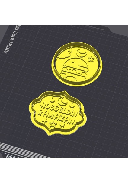 Ramazan Temalı Kurabiye Kalıpları – 3D Baskı Özel Tasarım