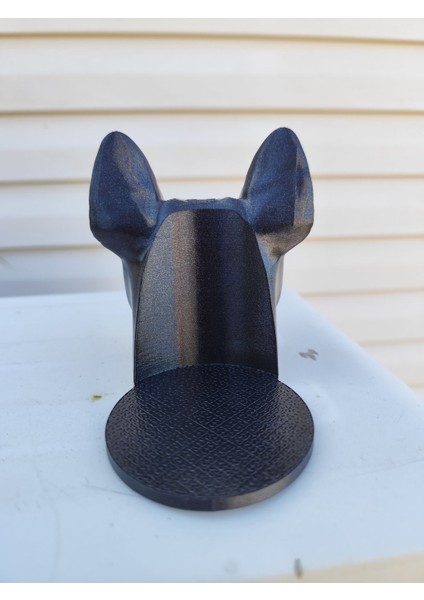 French Bulldog Baş Tasarımlı Bardak Altlığı – 3D Baskı
