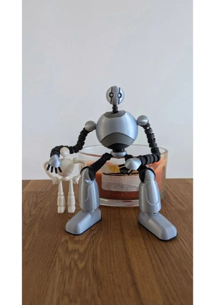 Hareketli Roz Figürü – The Wild Robot Filmi Temalı 3D Baskı