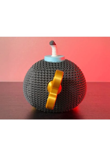 Sevimli Örgü Stil Bob-Omb Figürü – Super Mario