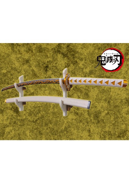 Demon Slayer Zenitsu Kılıcı Özel Tasarım Figür - Kınısı Dahil