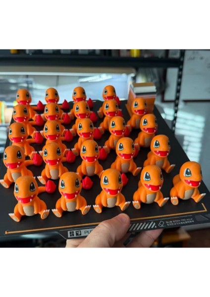 Pokemon Charmander Figürü - Desteksiz Baskı Tasarım 3D Baskı