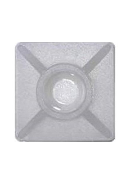 Yapışkanlı Kroşe 19MM x 19MM - Beyaz - 5 Adet