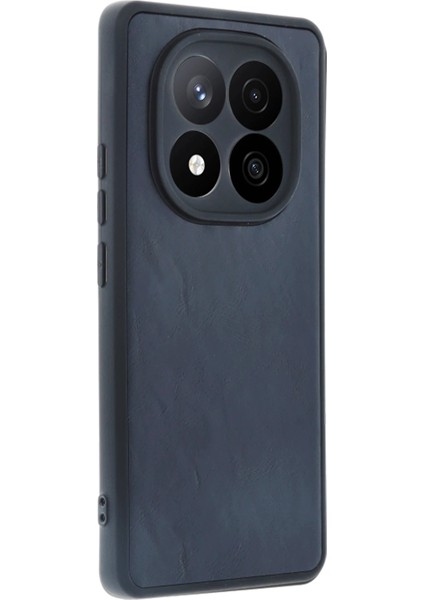 Xiaomi Redmi Note 14 Pro 5g Kılıf Aras Deri Kapak - Lacivert Ferrg