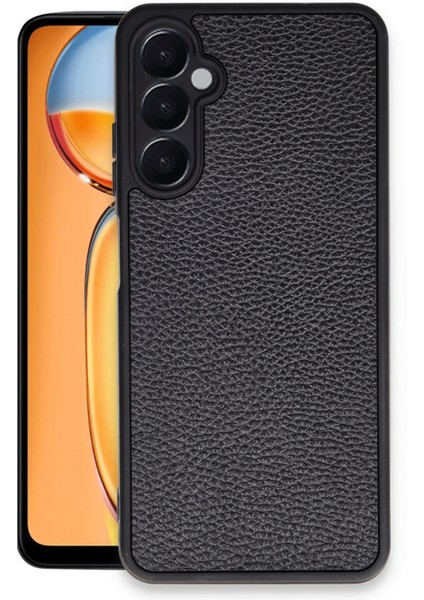 Samsung Galaxy A36 Kılıf Aras Deri Kapak - Siyah Ferrg