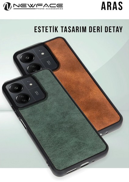 Samsung Galaxy A36 Kılıf Aras Deri Kapak - Koyu Yeşil Ferrg