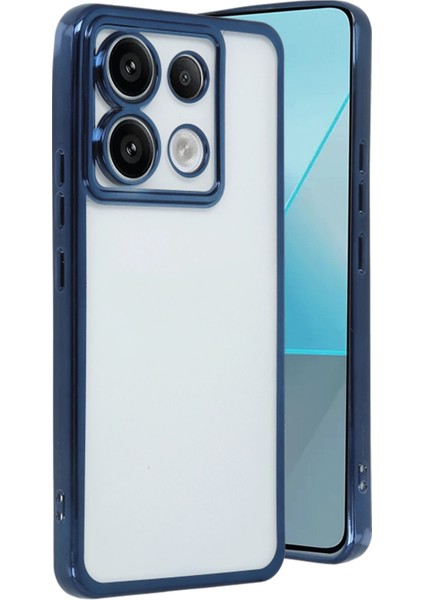 Xiaomi Redmi Note 13 Pro 5g Kılıf Razer Lensli Silikon - Lacivert Ferrg