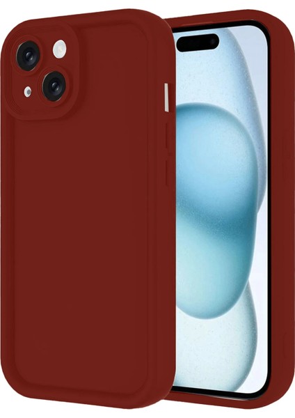 Apple iPhone 14 Kılıf Viera Silikon - Bordo Ferrg