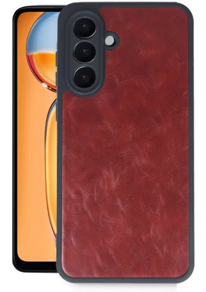 Samsung Galaxy A26 Kılıf Aras Deri Kapak - Bordo Ferrg