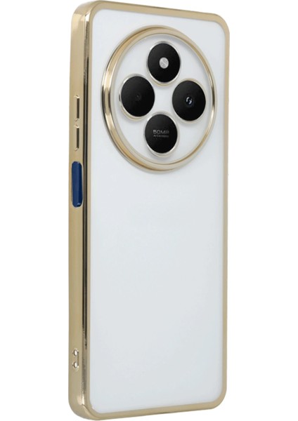 Xiaomi Redmi 14C Kılıf Razer Lensli Silikon - Gold Ferrg