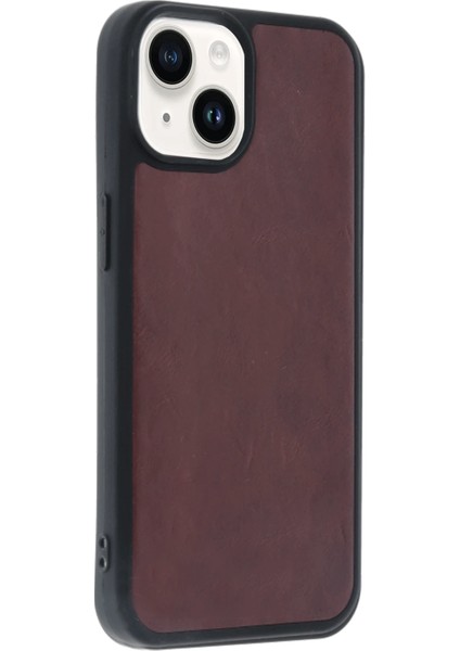 Apple iPhone 14 Kılıf Aras Deri Kapak - Bordo Ferrg fiyatları