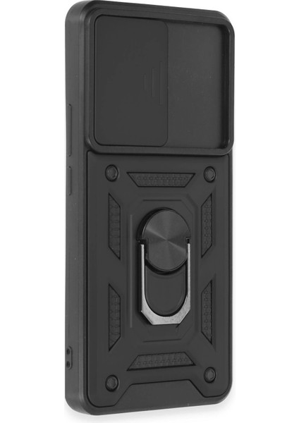 Xiaomi Mi 12T Pro Kılıf Pars Lens Yüzüklü Silikon - Siyah Ferrg fiyatları