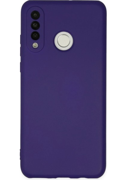 Huawei P30 Lite Kılıf Nano Içi Kadife Silikon - Mor Ferrg