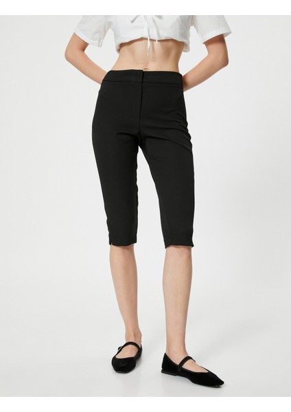 Yeni Sezon Kapri Pantolon Kumaş Slim Fit Standart Bel modelleri