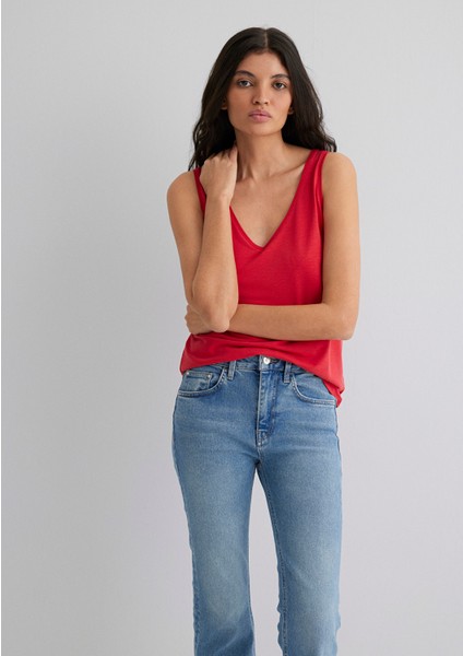 Lux Touch TENCEL TM Kırmızı Modal Atlet 1610423-70467