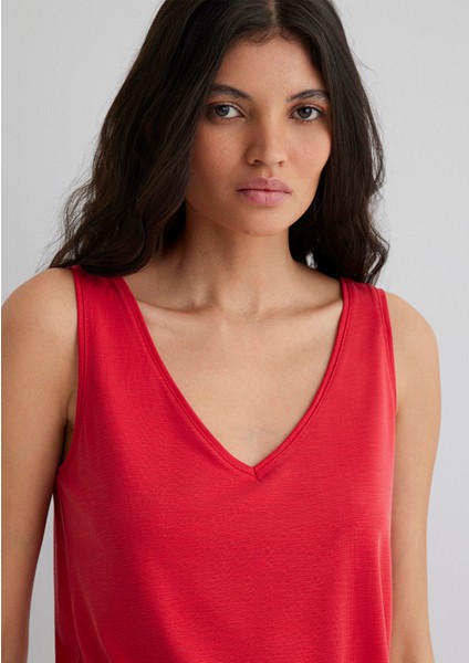 Lux Touch TENCEL TM Kırmızı Modal Atlet 1610423-70467