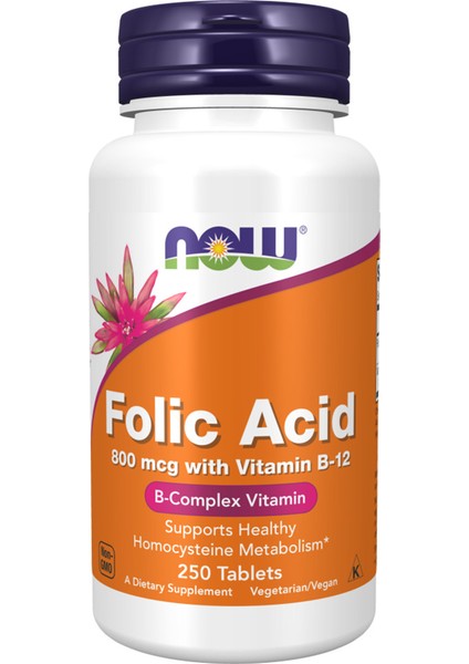 Folic Acid 800 Mcg With Vitamin B-12 250 Tablets