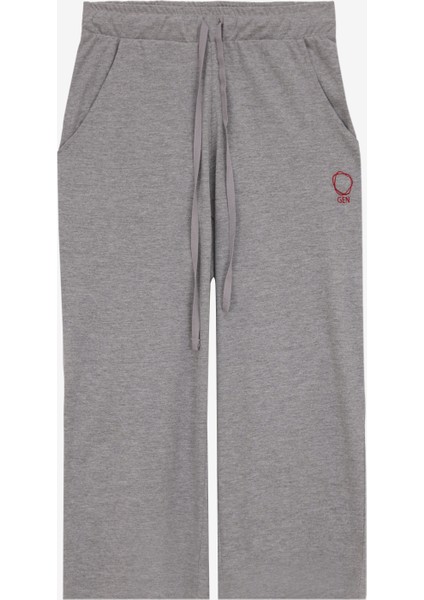 Yuvarlak Yaka Gri Kadın Pijama Takımı 9543 fiyatları