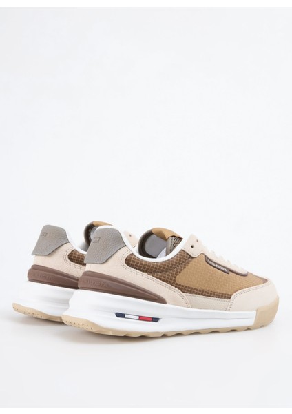 Bej Erkek Sneaker Retro Runner Seasonal