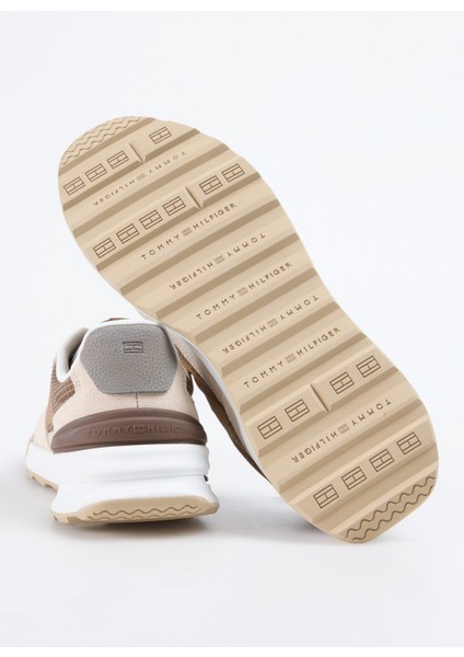 Bej Erkek Sneaker Retro Runner Seasonal