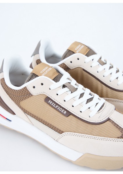 Bej Erkek Sneaker Retro Runner Seasonal