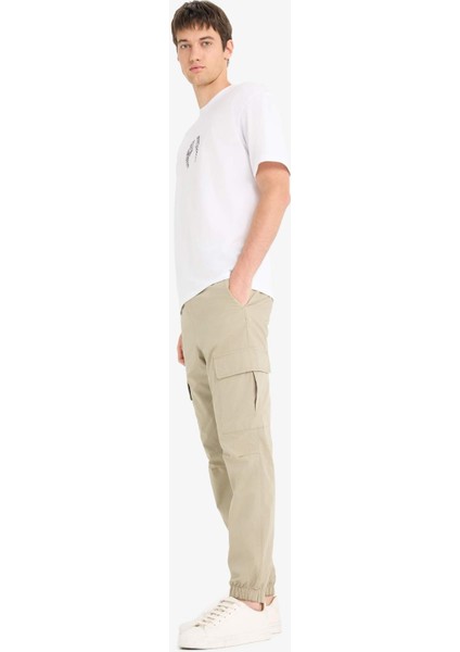 %100 Pamuk Regular Kargo Cepli Yazlık Jogger Paraşüt Pantolon E2181AX25SM indirimleri