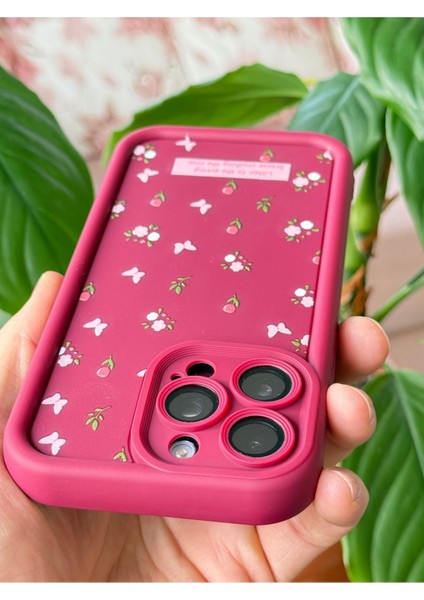Apple iPhone 14 Pro Kılıf Yumuşak Dokulu Kelebek Gül Desenli Yumuşak Kamera Korumalı Silikon Kapak indirimleri