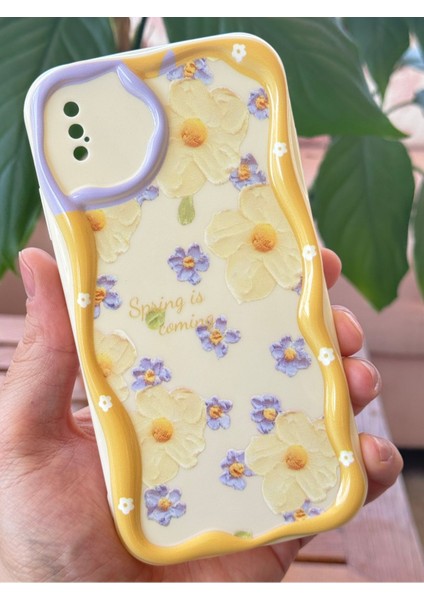 Apple iPhone X/xs Kılıf Tasarımlı Desenli Kamera Korumalı Papatya Çiçek Renkli Silikon Kapak modelleri