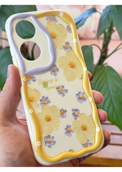 Oppo A60 Kılıf Tasarımlı Desenli Kamera Korumalı Papatya Çiçek Renkli Silikon Kapak