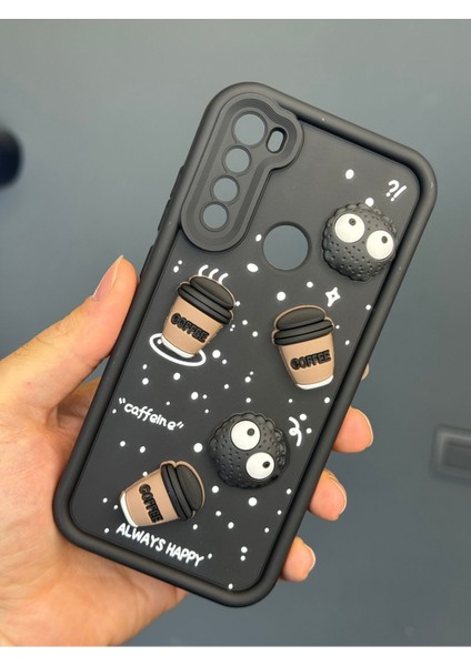 Xiaomi Redmi Note 8 Kılıf Tasarımlı Desenli Kamera Korumalı Coffee Kurabiye Siyah Yumuşak Silikon Kapak modelleri
