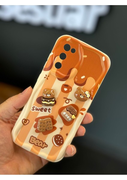 Samsung Galaxy S20 Fe Uyumlu Kılıf Tasarımlı Desenli Kamera Korumalı Ayıcık Bisküvi Renkli Cofffe Silikon fırsatları