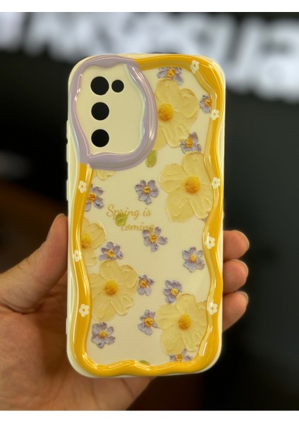 Samsung Galaxy S20 Fe Uyumlu Kılıf Tasarımlı Desenli Kamera Korumalı Papatya Çiçek Renkli Silikon Kapak