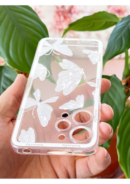 Xiaomi Redmi 12 4g Uyumlu Kılıf Tasarımlı Desenli Kamera Korumalı Şeffaf Kelebek Esnek Yumuşak Silikon Kap modelleri