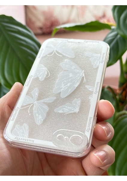 Apple iPhone 7/8/SE20/SE22 Kılıf Tasarımlı Desenli Kamera Korumalı Şeffaf Kelebek Esnek Yumuşak Silikon indirimleri
