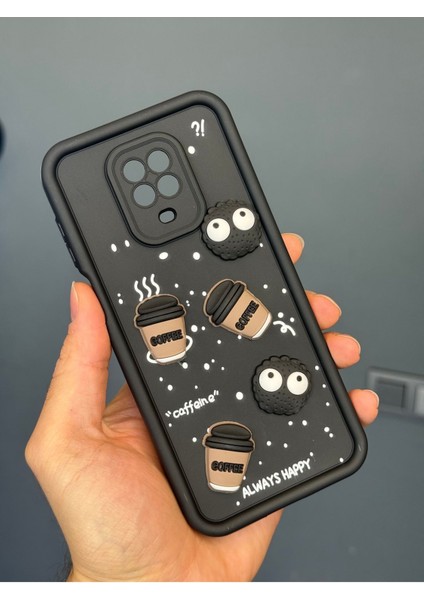 Xiaomi Redmi Note 9s/9 Pro Kılıf Tasarımlı Desenli Kamera Korumalı Coffee Kurabiye Siyah Yumuşak Silikon fiyatları