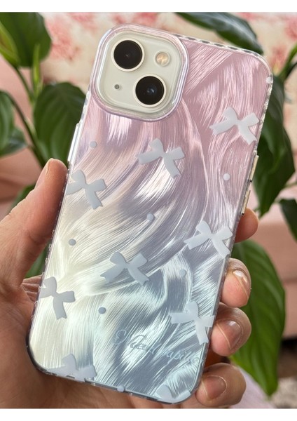 Apple iPhone 15 Plus Kılıf Parlak Fiyonk Desenli Darbe Emici Kamera Çıkıntılı Renkli Silikon Kapak fiyatları