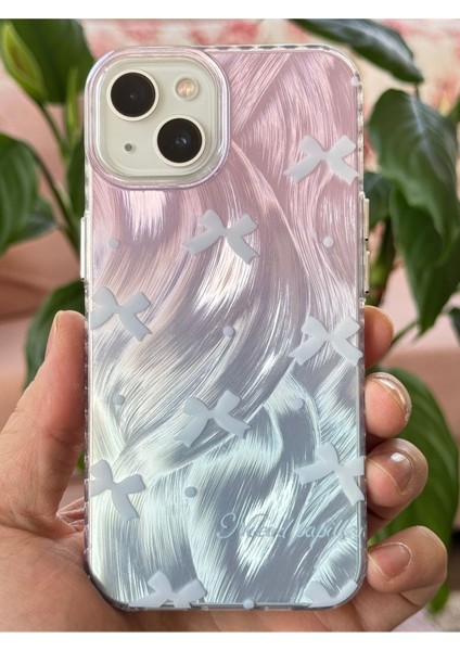 Apple iPhone 15 Plus Kılıf Parlak Fiyonk Desenli Darbe Emici Kamera Çıkıntılı Renkli Silikon Kapak modelleri
